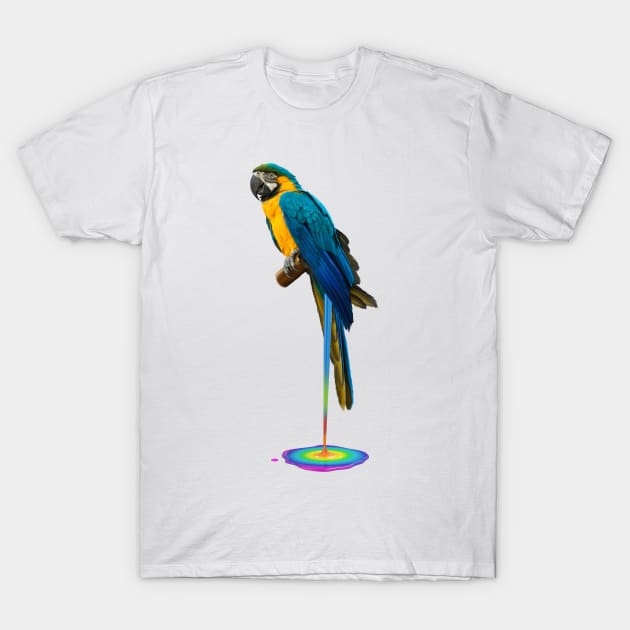 The blue-and-gold macaw, is a large South American parrot. T-Shirt by tomrothster